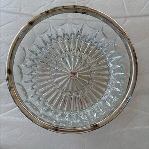 Reed & Barton Silver plated rimmed glass bowl